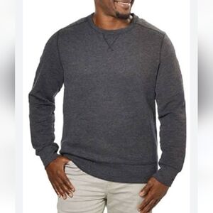 G.H. Bass & Co. Crew Neck pullover  gray sweater for men Size S NWT